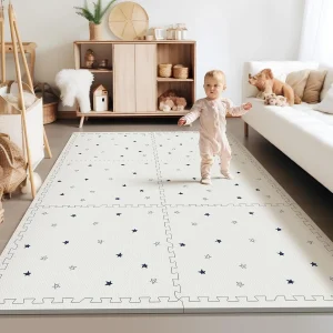 Baby Foam Play Mat, PIGLOG 72x48 Baby Crawling Mat, Floor Mats for Kids for Infants with Interlocking Floor Tiles, Toddler Playm