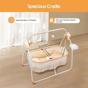 Electric Baby Crib Foldable Baby Bassinet